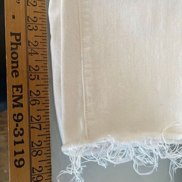 Madewell Women's White Mid-Rise Perfect Vintage Straight Tile Jeans Size 28 - Picture 8 of 9